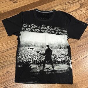 Vintage Elvis Jesus Black Graphic Men's T-Shirt XL